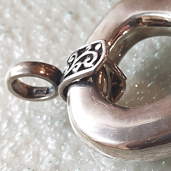 Sterling Silver 925 Heart Pendant Minimalist Design - Picture 11 of 13